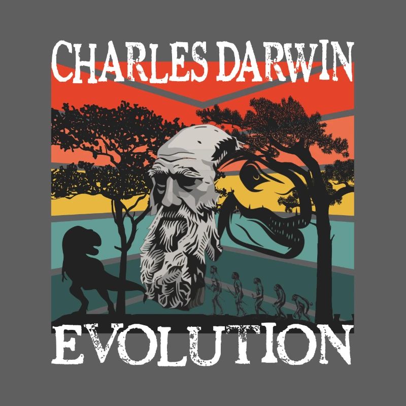 Charles Darwin Evolution textile gift idea