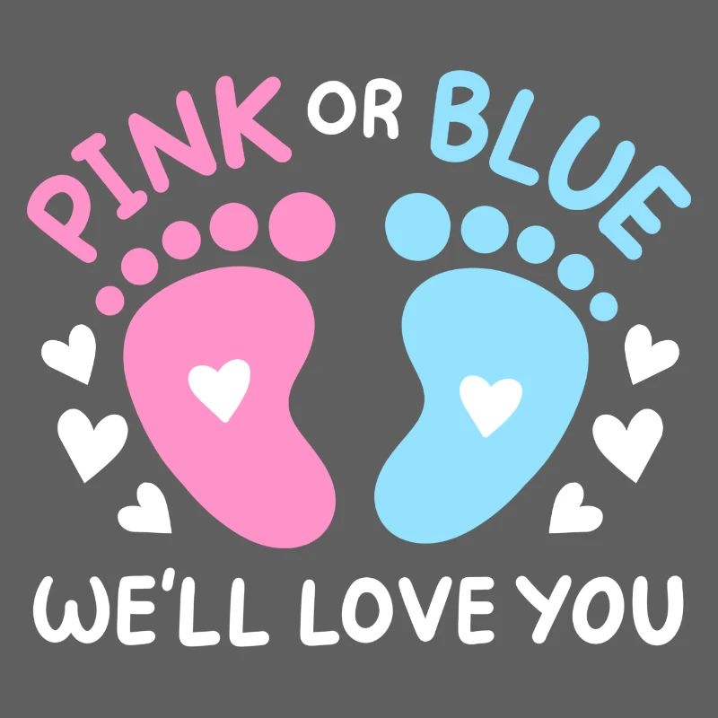 Passend Pink oder Blaue Gender Reveal Party