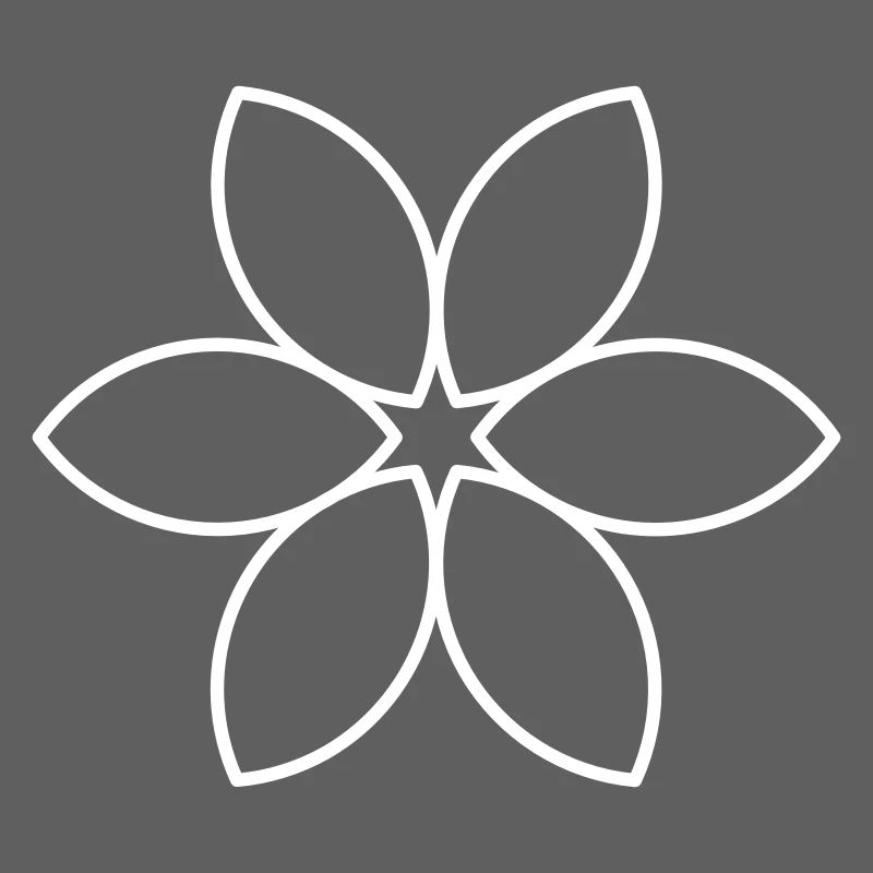 Fleur blanche unie