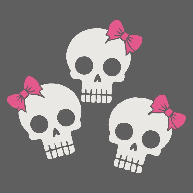 Cute Skull with Bows