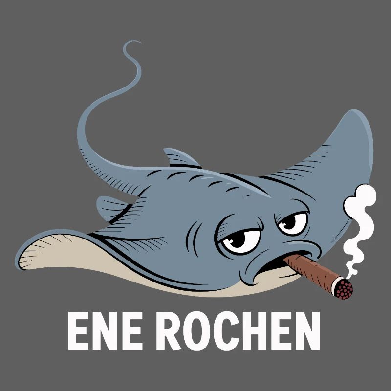 Ene Rochen Raucher Spruch Zigarette Kippe Rauchen