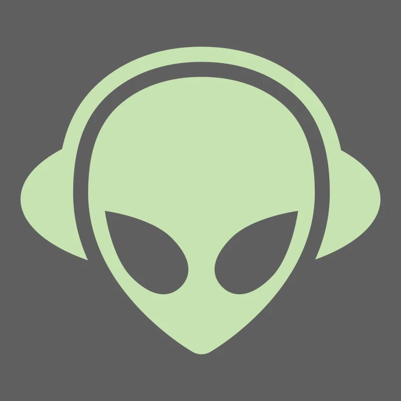 Alien Kopfhörer Glow in the dark