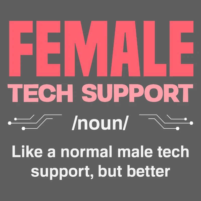 Tech Support Frau Definition IT Admin Computer