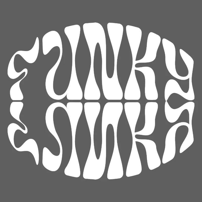 Funky Musik typografisches Design