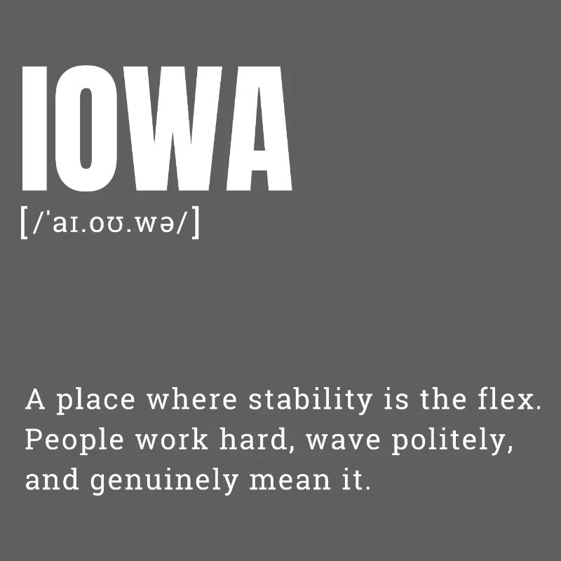 Iowa Bold Typography Statement