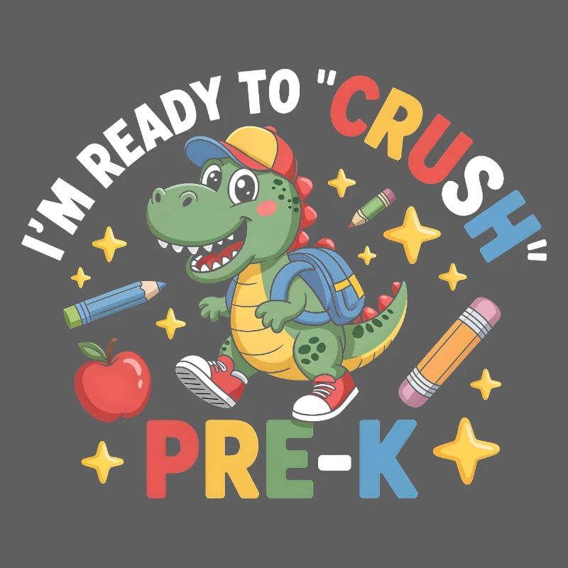 Bereit, Pre K Dinosaurier zu zerquetschen