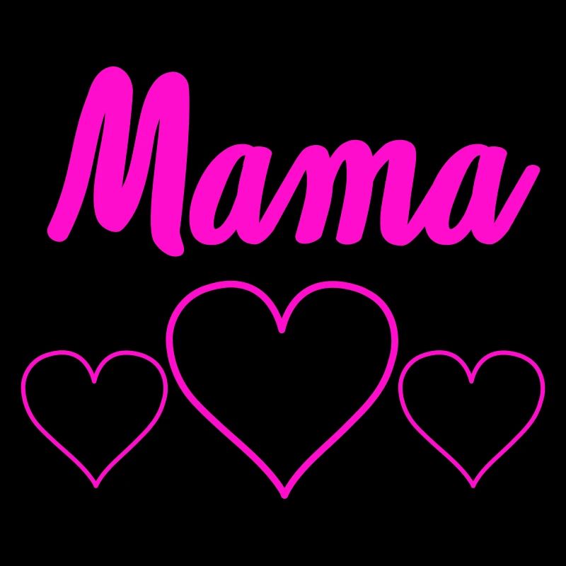 Mama Herzen Pink Herzchen Design