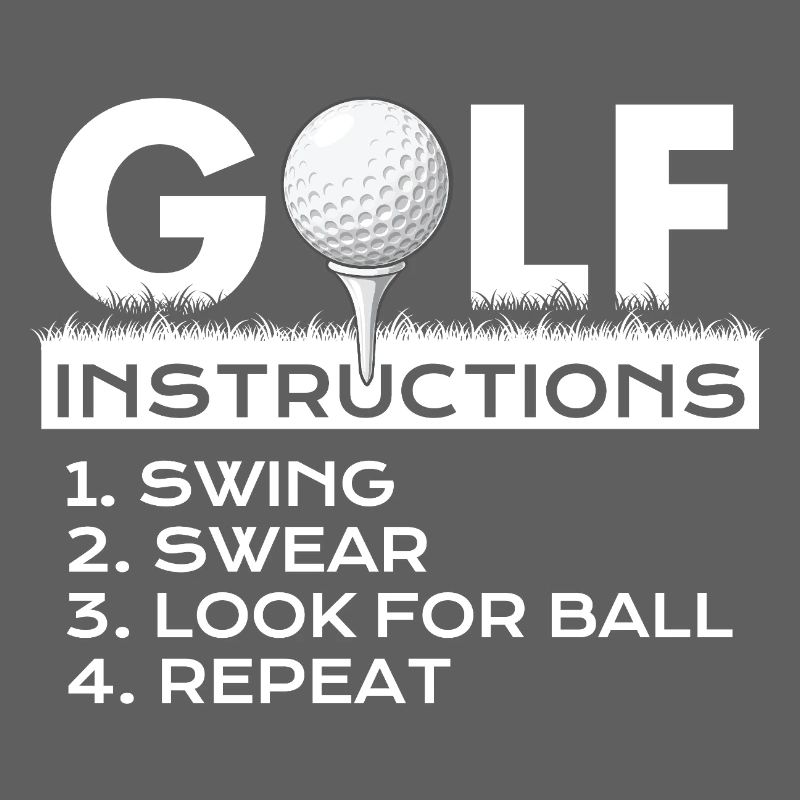 Instructions de golf Jurons de swing Répéter l’humour
