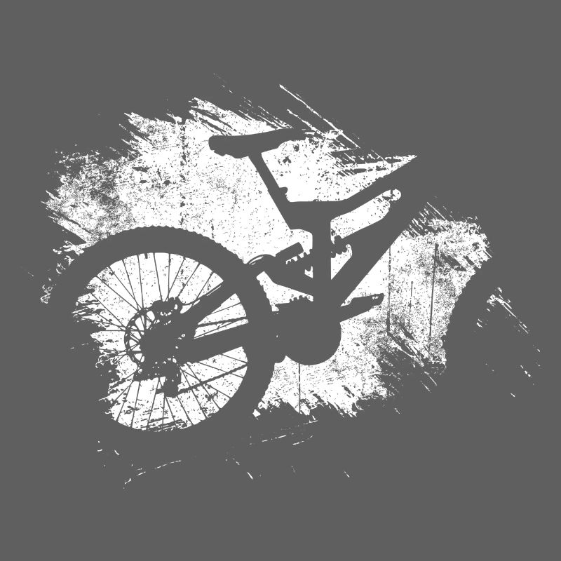 Grunge Bicycle Splash Silhouette