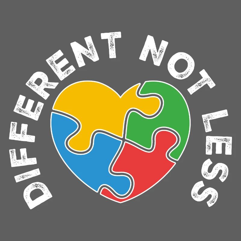 PuzzleHeart Diversity Combines Colors
