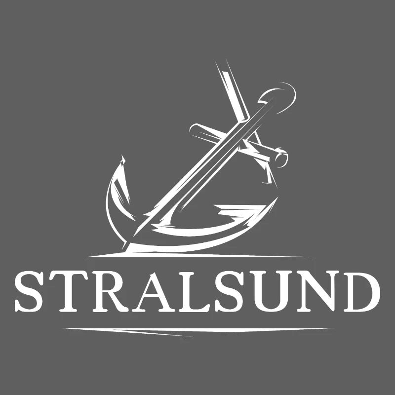 stralsund see anker symbol geschenk idee logo