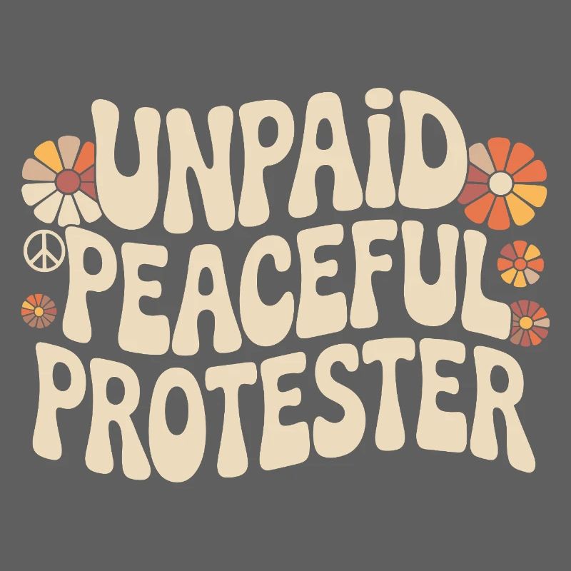 Unpaid Peaceful Protester Activist Saying Demo