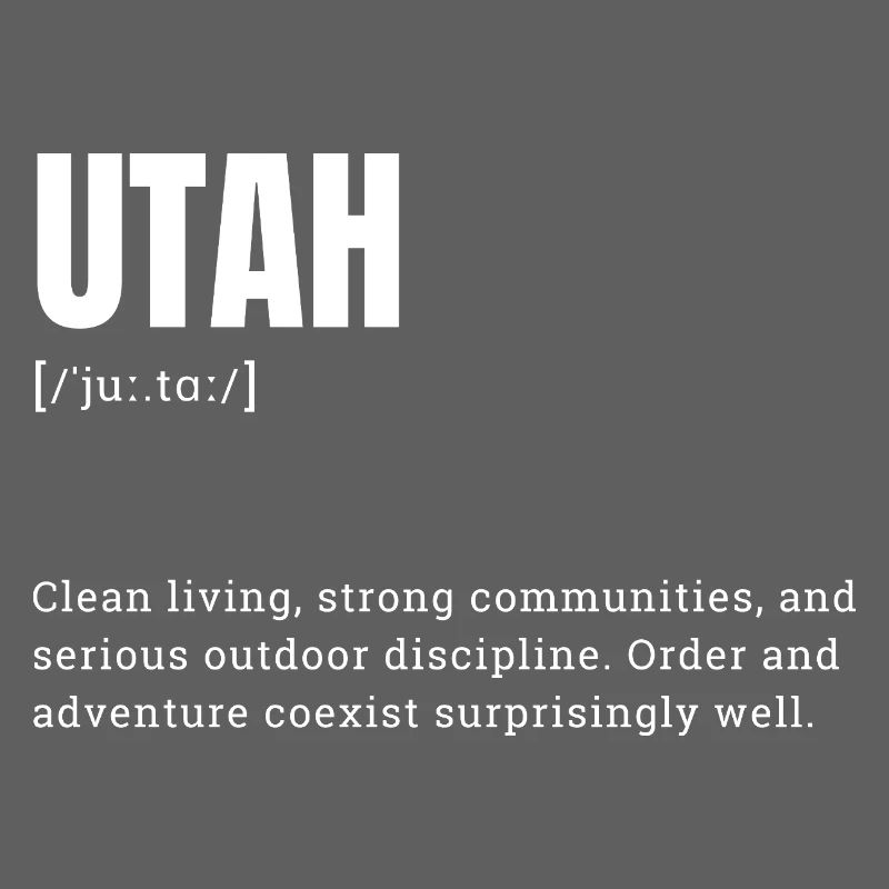 Utah Bold Typography Adventure