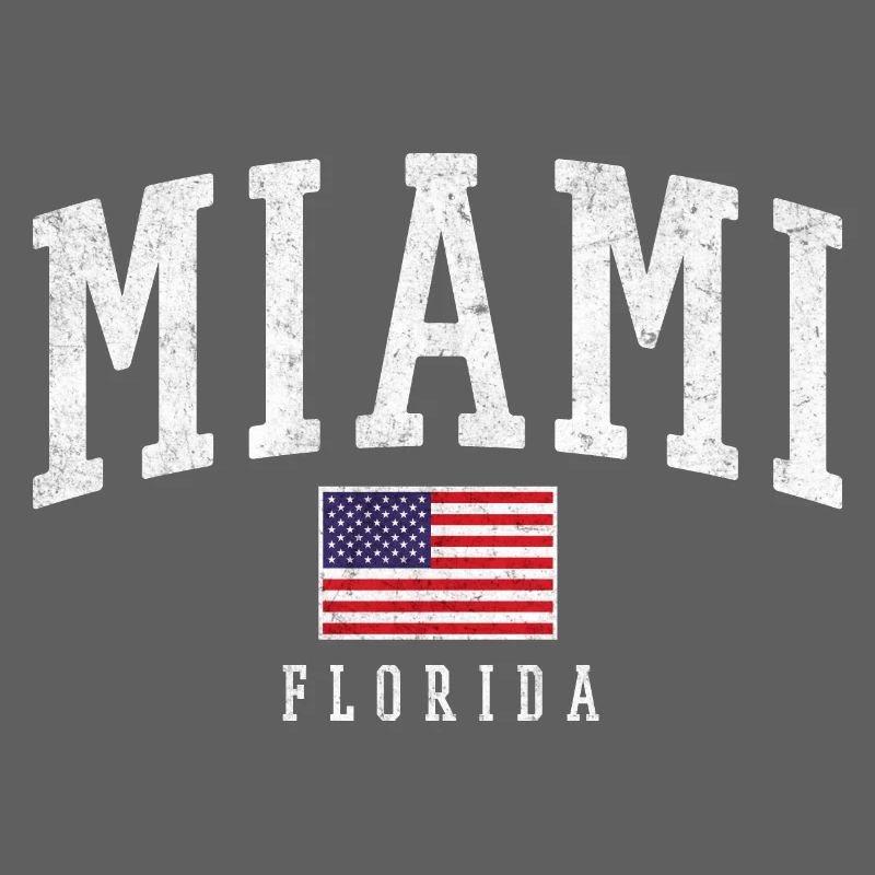 Drapeau vintage de Miami, Floride