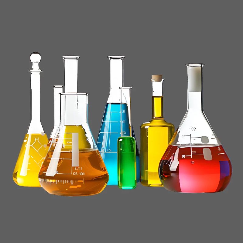 Bunte Laborgläser Kollektion