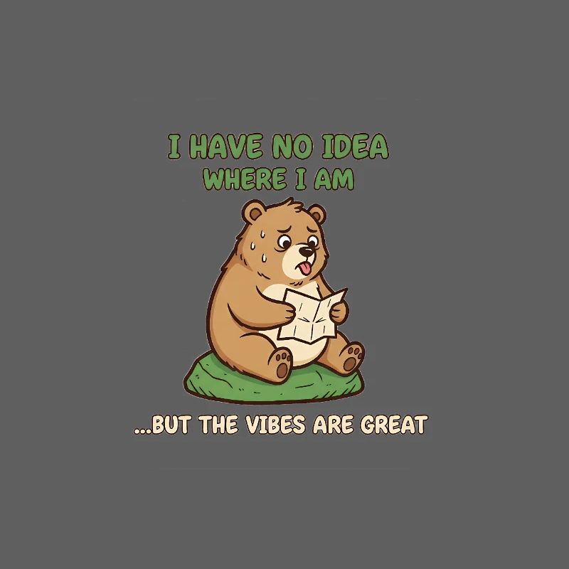 Lost Bear Vibes Lesekarte