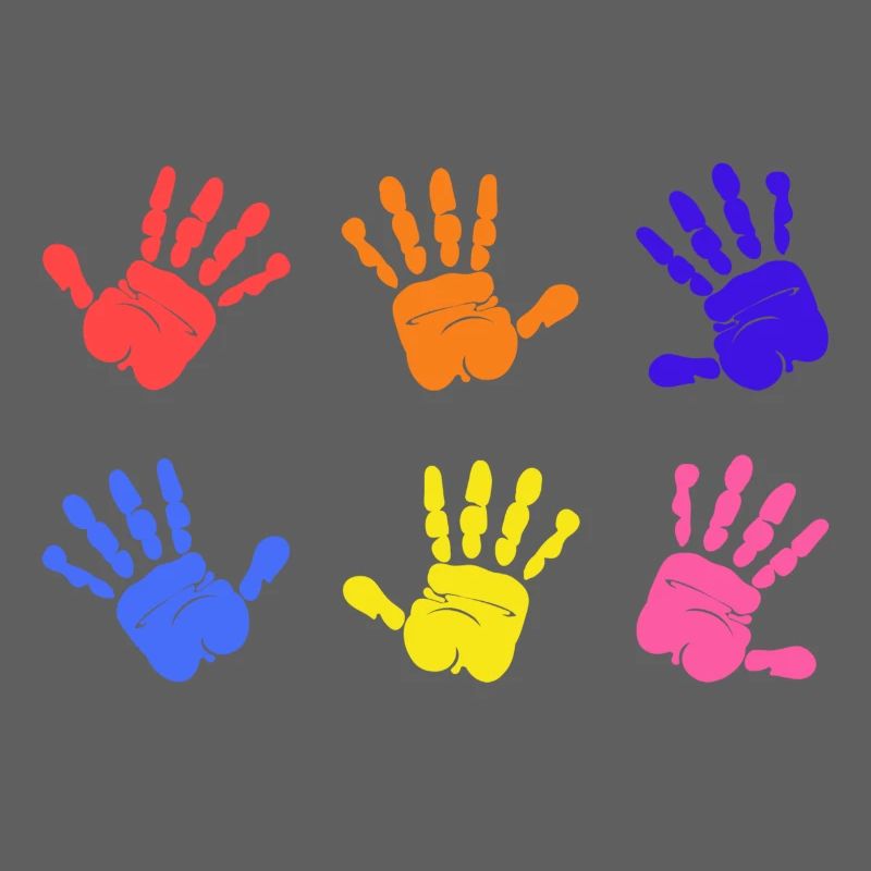Empreintes de mains sur l’autisme