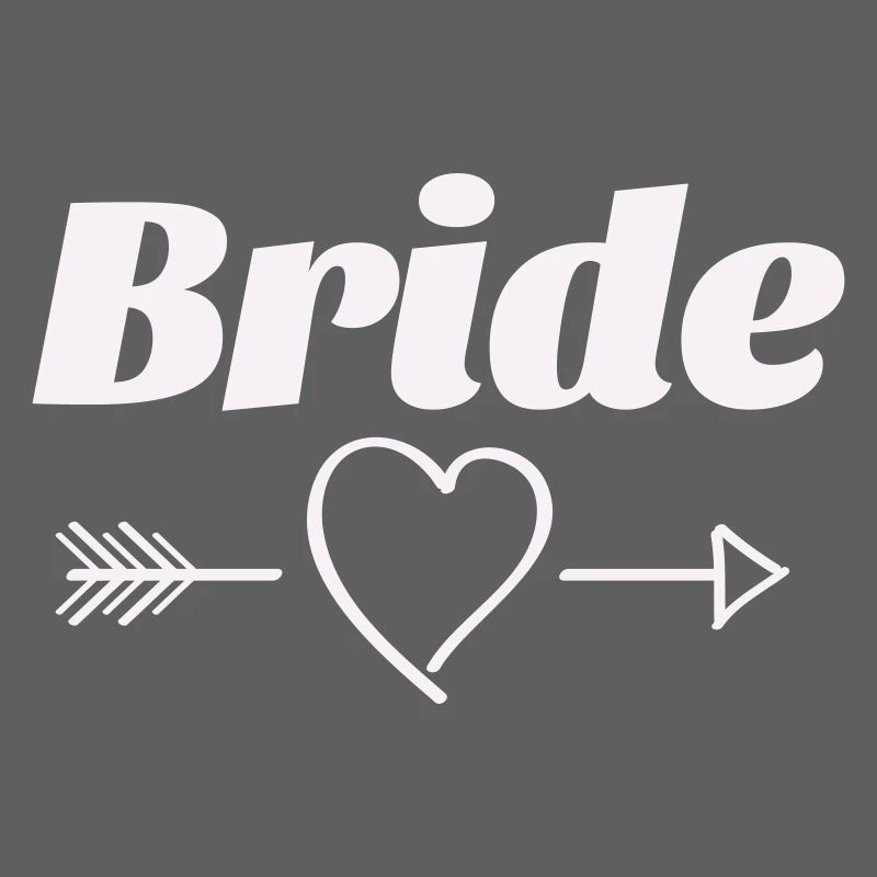 Conception de flèche de coeur de mariée