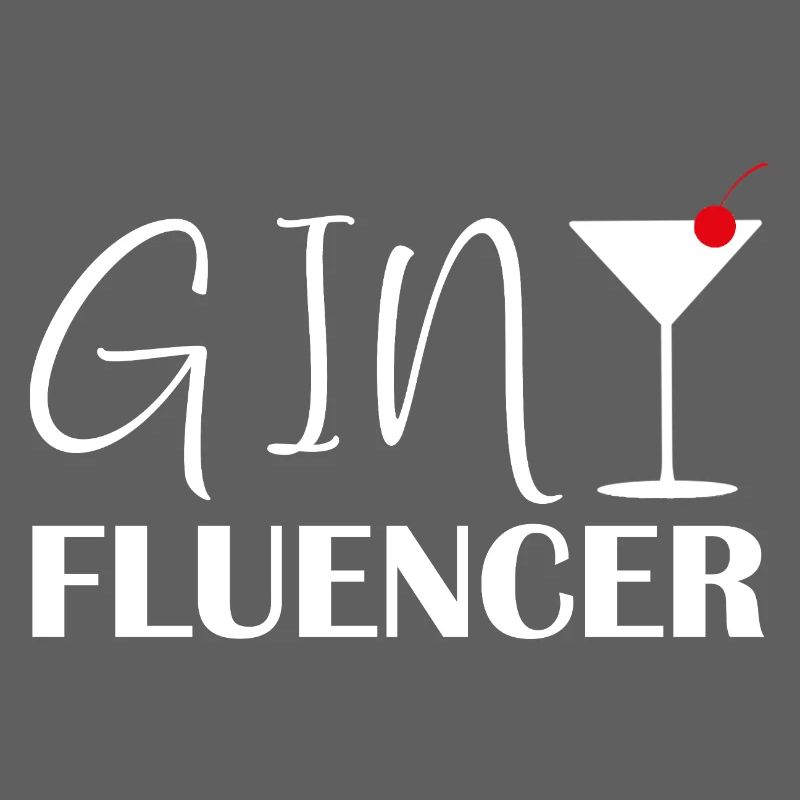 Ginfluencer Gin Statement Gin Drinker Saying