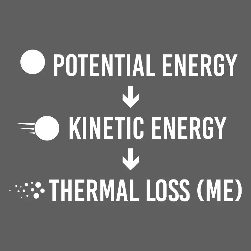 Potential Kinetic Thermal Loss Physics Humor