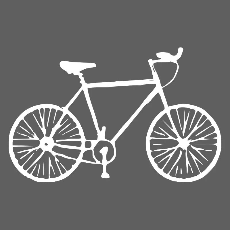 Fahhrad weiß Geschenk Radfahrer