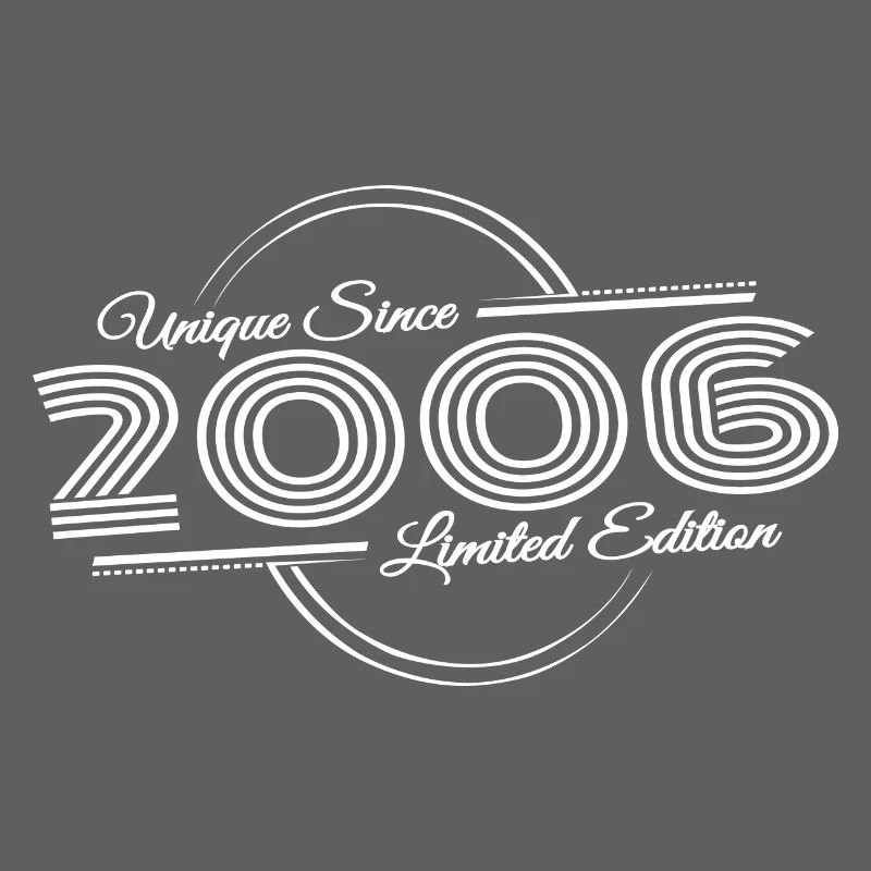 Geburtstag Retro Einzigartig Seit 2006