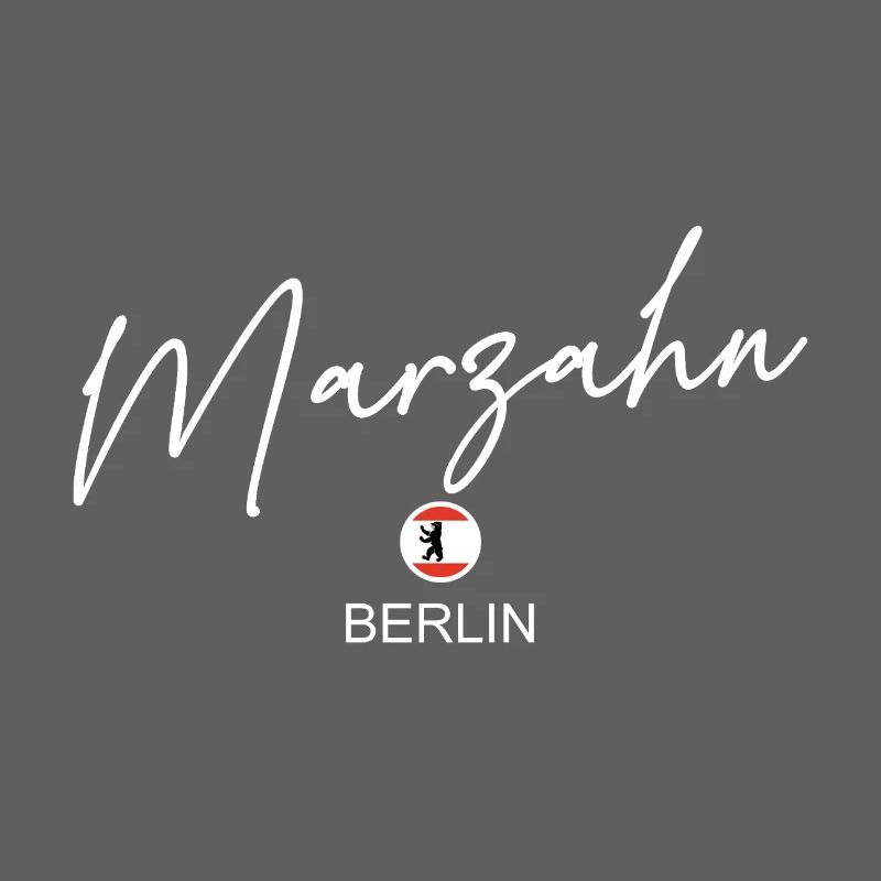 Marzahn - Drapeau de Berlin - Ours de Berlin - Berlineri