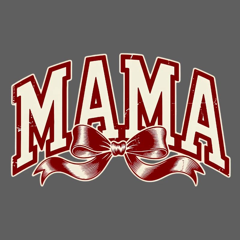 Mama Schleife Rot – Starkes Mama Statement