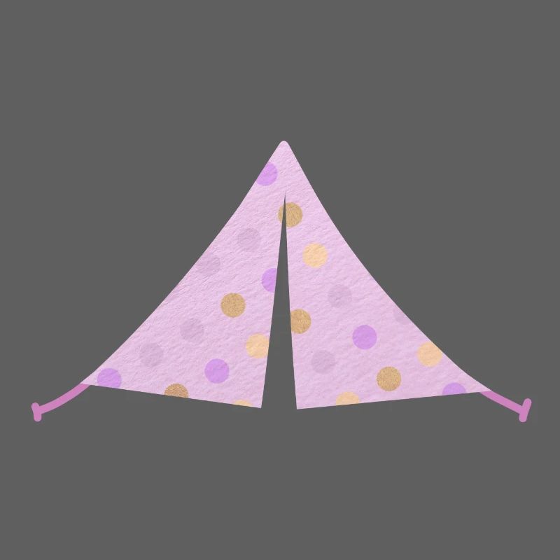 Zelt rosa Dots Punkte Camping Camper Mädchen
