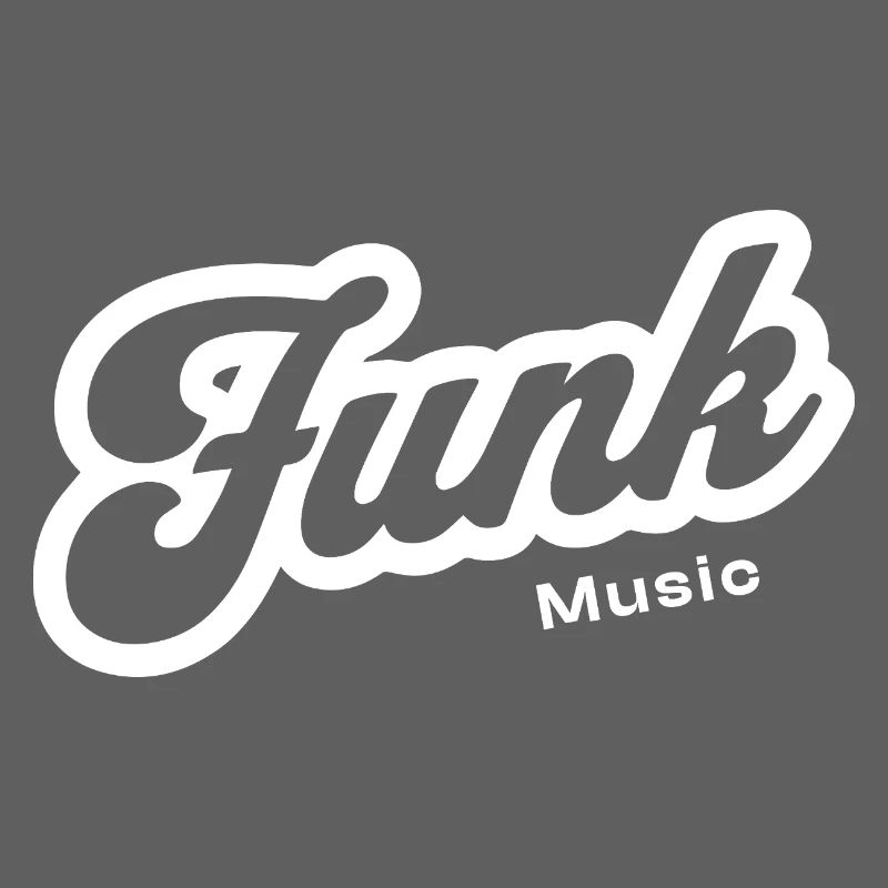 Funk Music Retro Script Logo