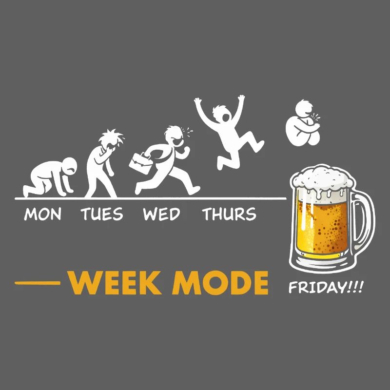 Vivement le week-end - humour biere