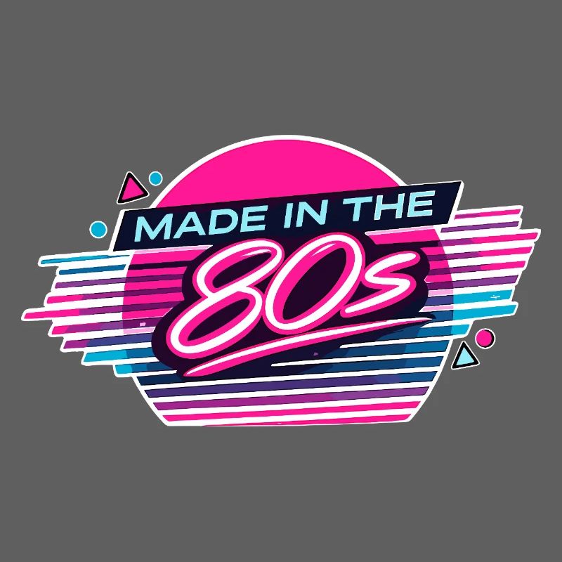 Made in den 80ern Neon Retro