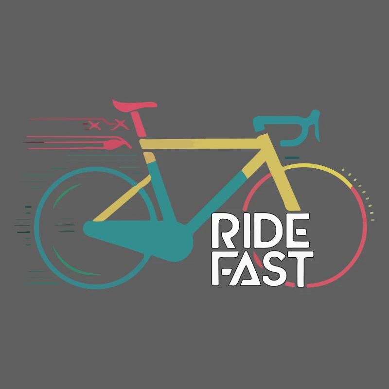 Conception d’impression de vélo de vitesse vive