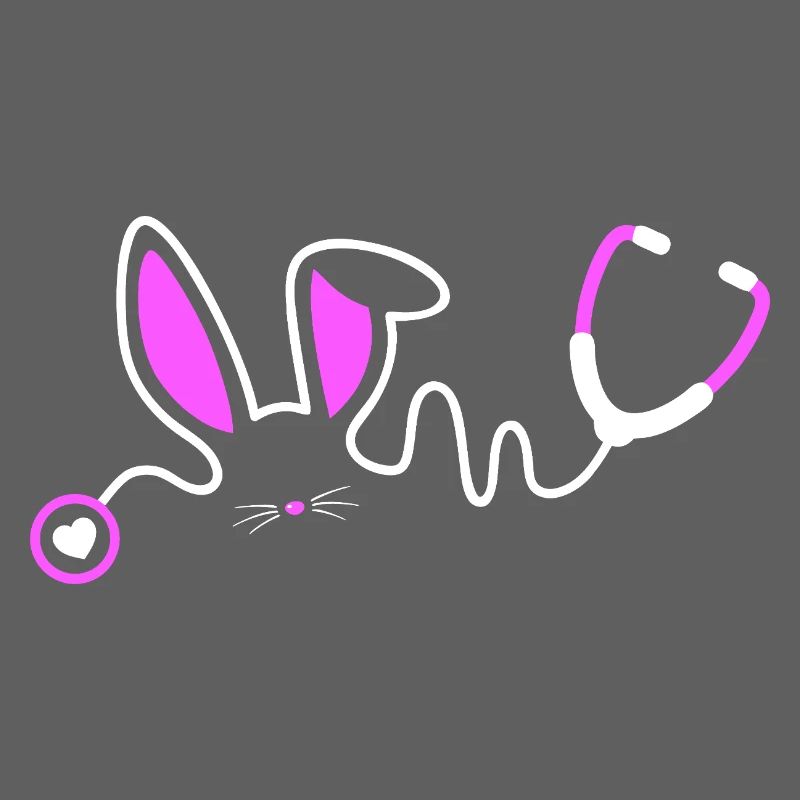 Stethoscope Bunny Whimsy