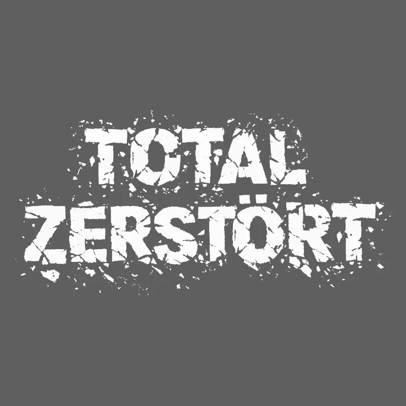 Totalement détruit - Déclaration de conception grunge