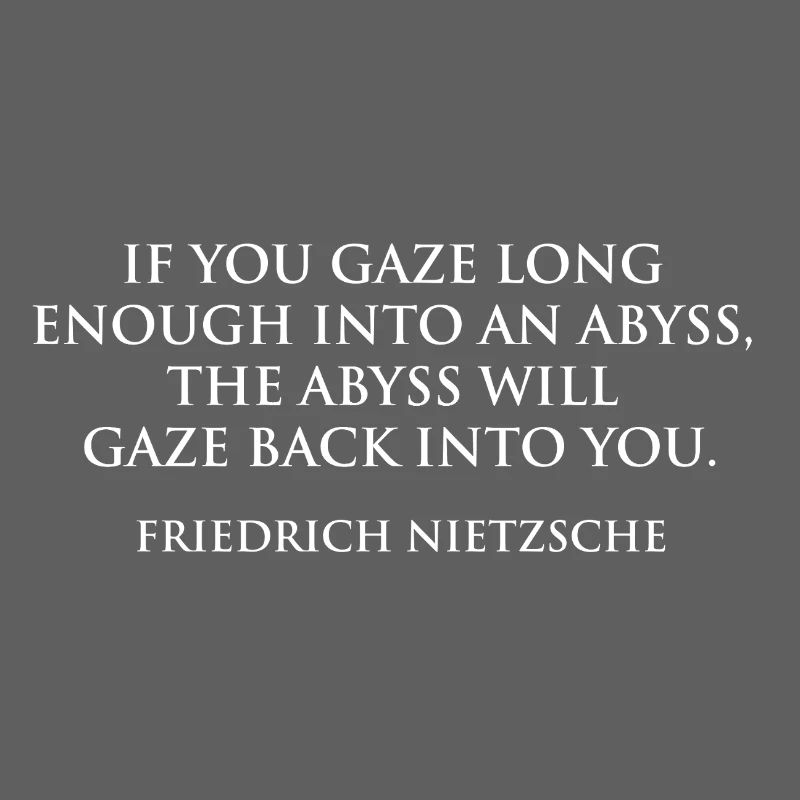 Regard de l’abîme Citation de Nietzsche