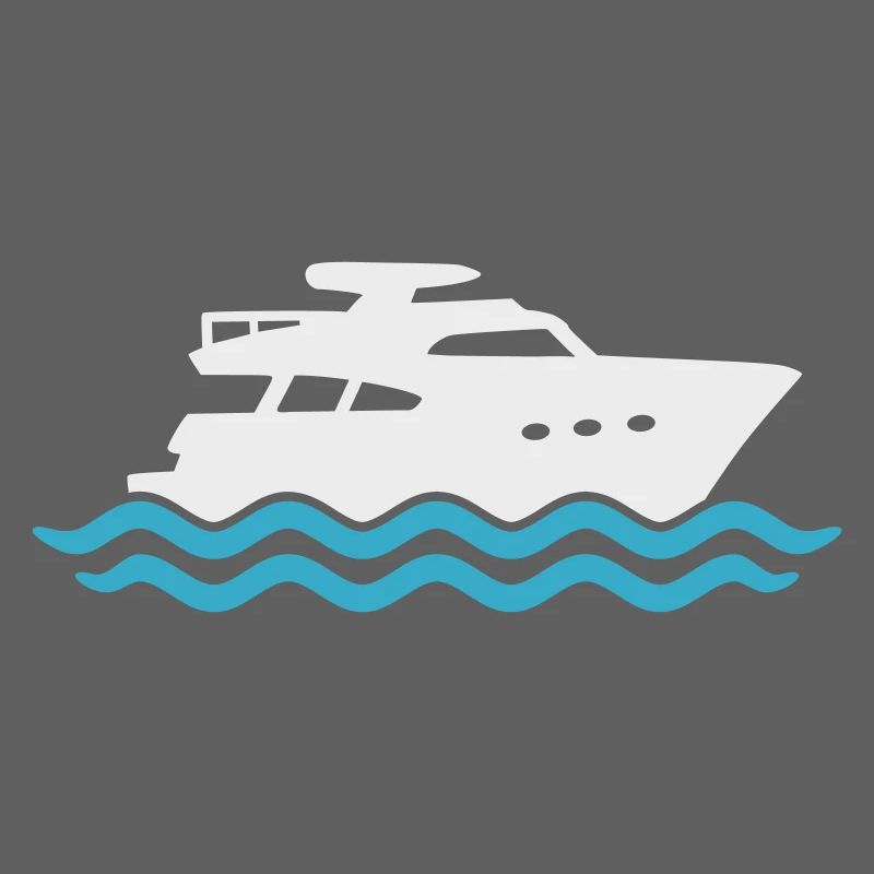 Yacht Silhouette Motorboot