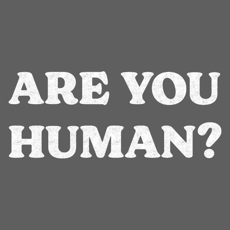Human existential question bold typography