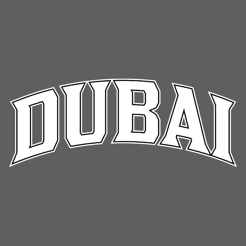 Lettrage de Dubaï dans l’arche