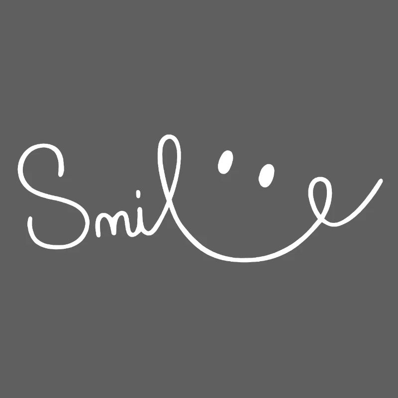 Smile Sourire Script Brush