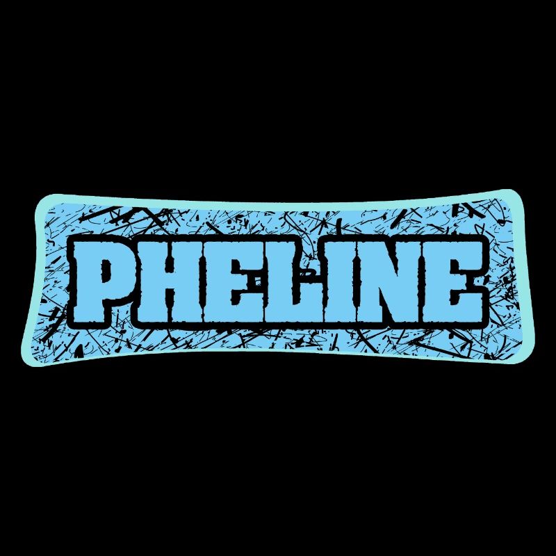 Phline Graffiti Schrift Blau