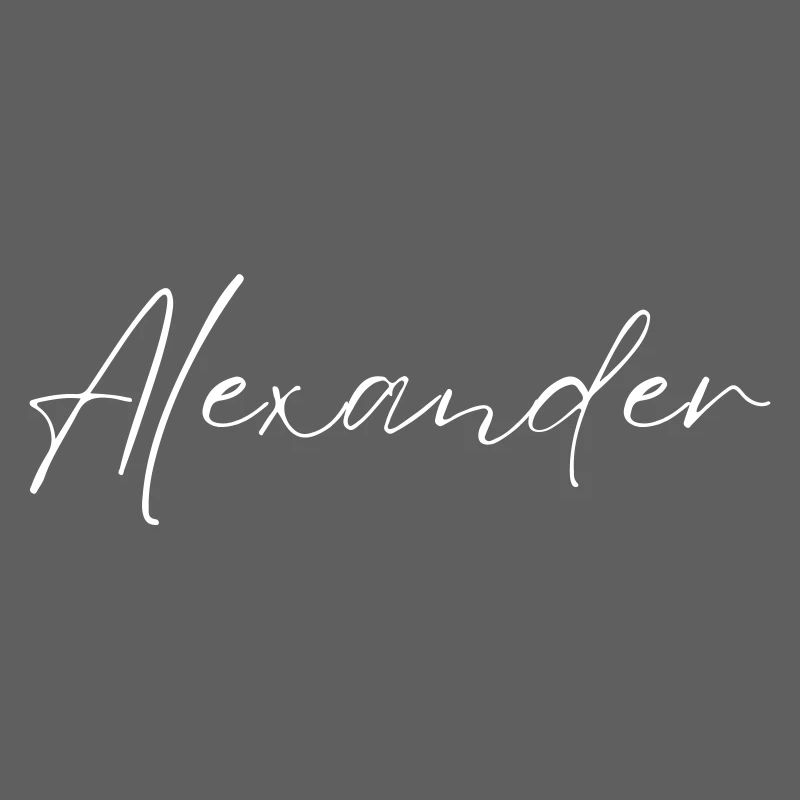 Alexander Name T-Shirt Geschenk Männer