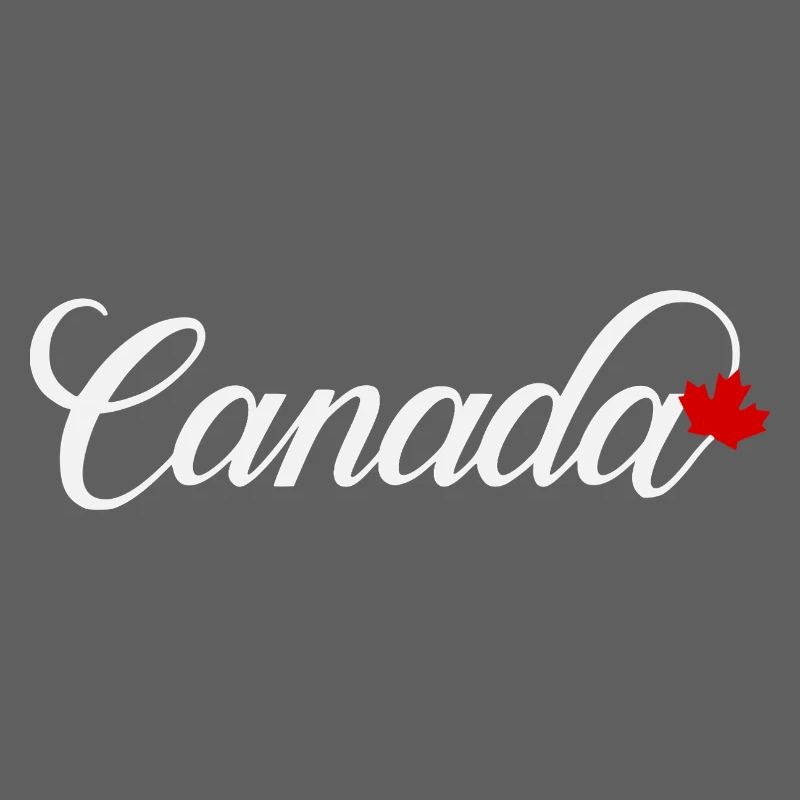 Canada Script mit Ahornblatt