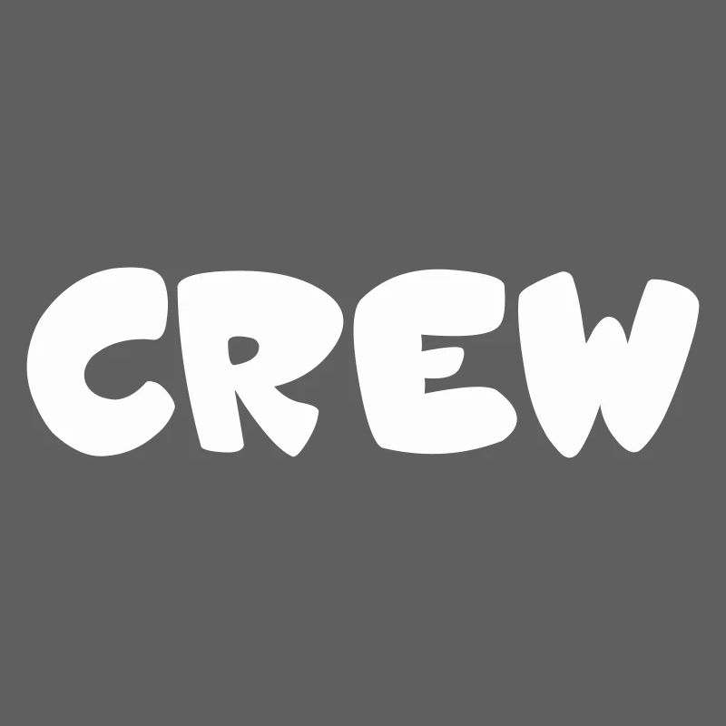 Crew Blasen Typografie