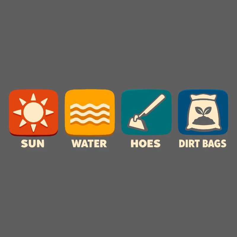 Sun Water Hacking Scrubber Funny Gardening