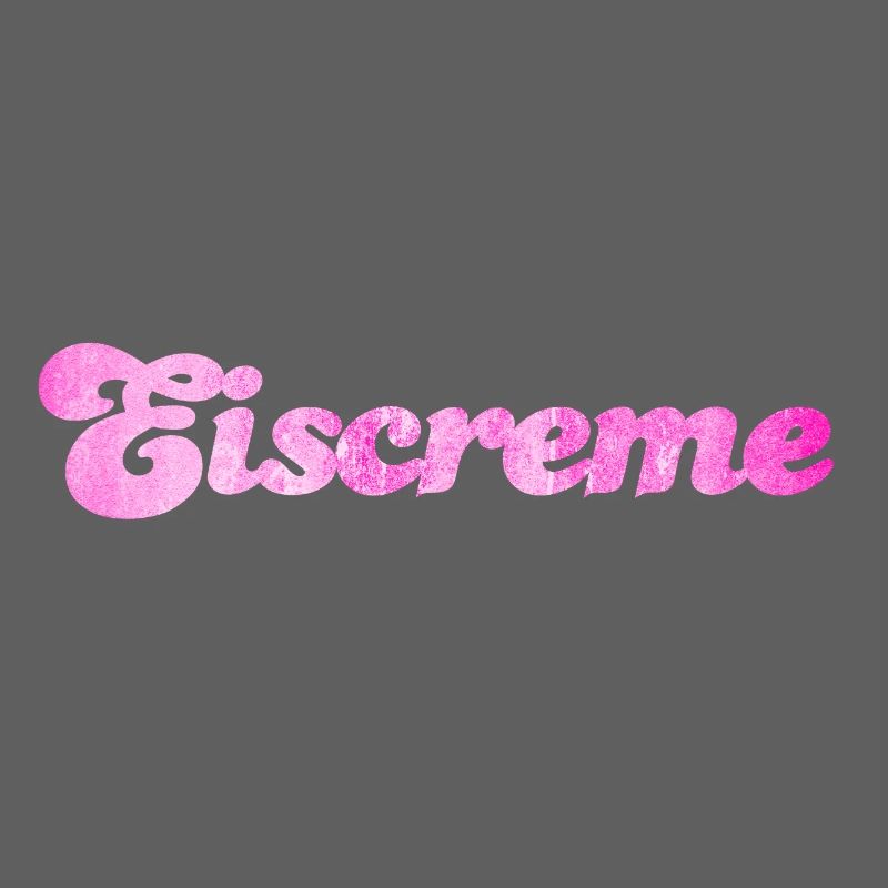 Eiscreme pink Erdbeereis Eis Fan Sommerzeit Urlaub