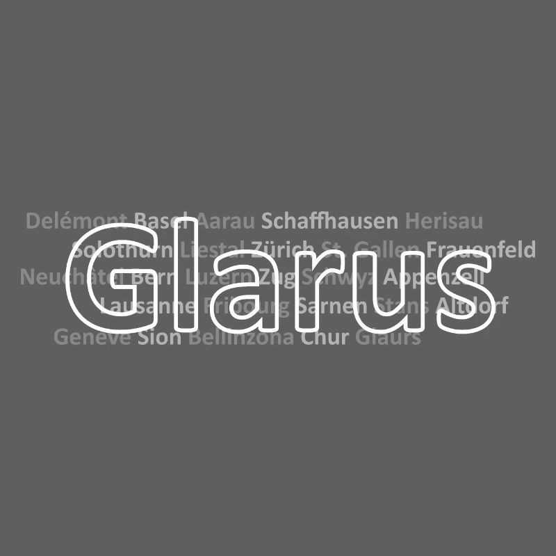 Schweizer Städte Glarus