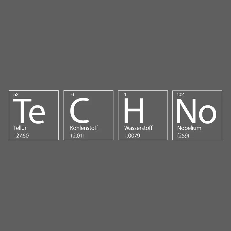 Techno Rave Chemie Elemente