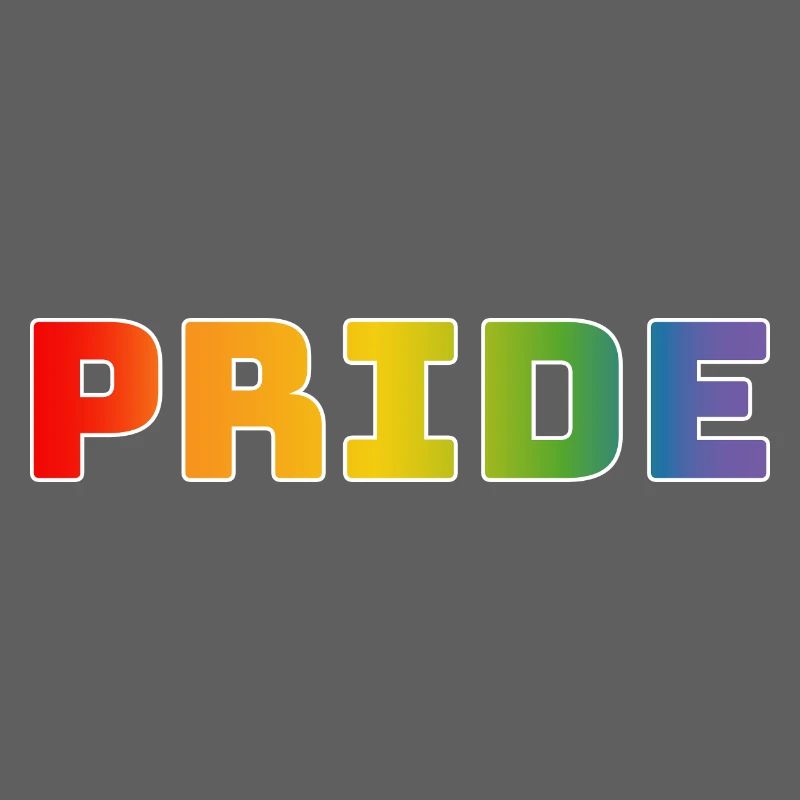 Rainbow pride white