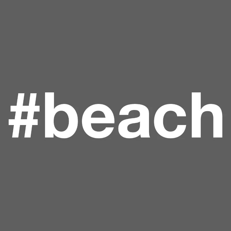 Hashtag de la plage